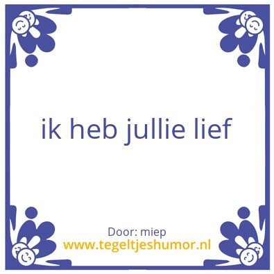 Tegeltje: dieter en Monique