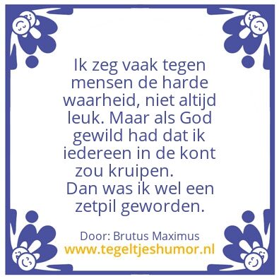 Tegeltje: De zetpik