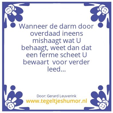 Tegeltje: leuff