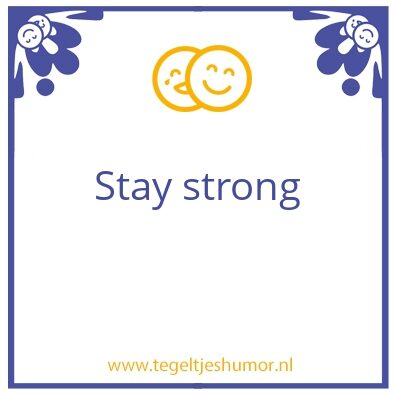 Tegeltje: No MA’AM