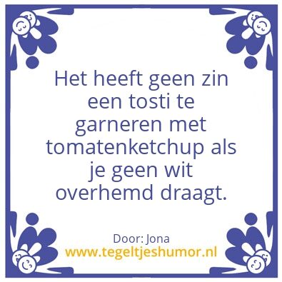 Tegeltje: Tosti