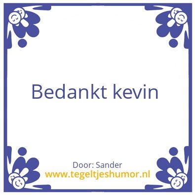 Tegeltje: Bedankt