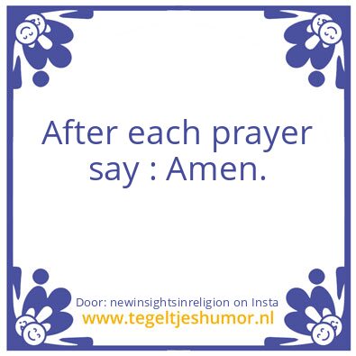 Tegeltje: New Insights In Religion.