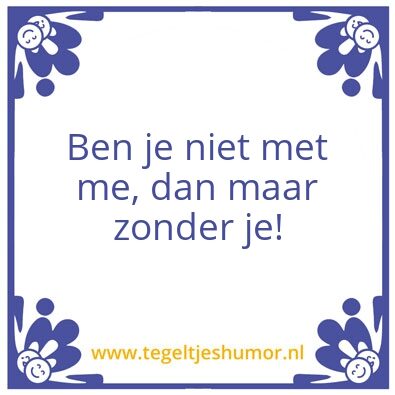 Tegeltje: x