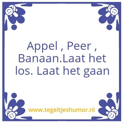 Tegeltje: â€˜Tis wat