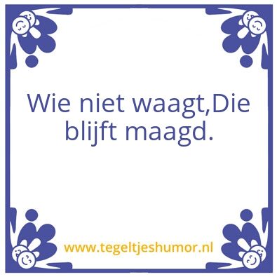 Tegeltje: Maagd