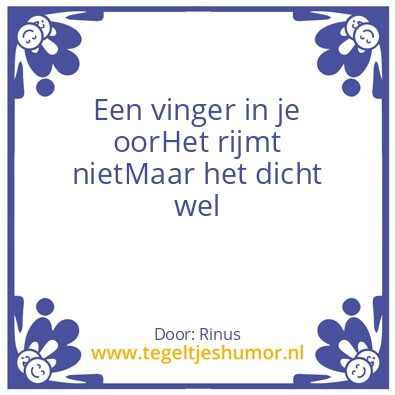 Tegeltje: Rijmen en dichten