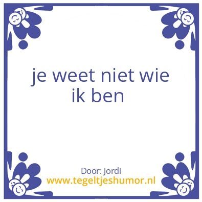 Tegeltje: Naamloos