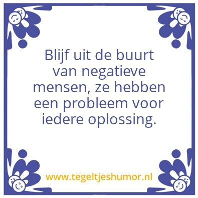 Tegeltje: Spreuk van de maand: