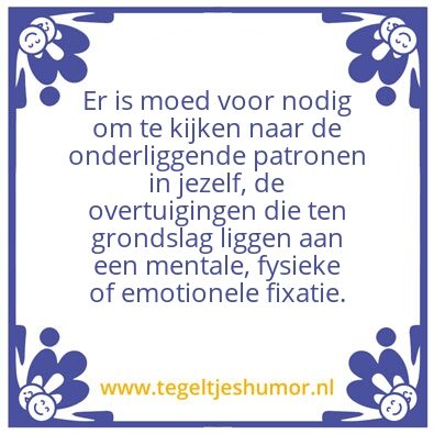 Tegeltje: Einde van je wereld