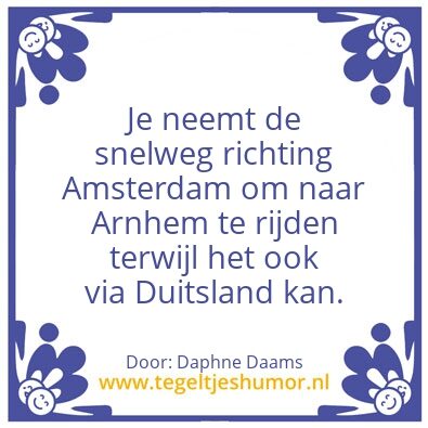 Tegeltje: Snelweg