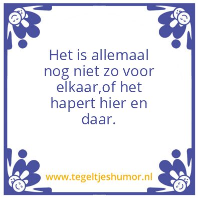 Tegeltje: Brabantse wijsheid