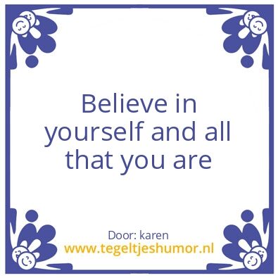 Tegeltje: karen
