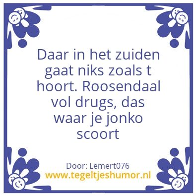 Tegeltje: Rsd