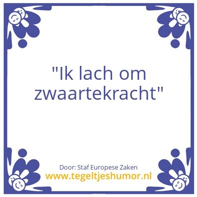 Tegeltje: Europese Zaken
