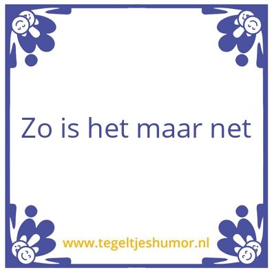 Tegeltje: Zihmn