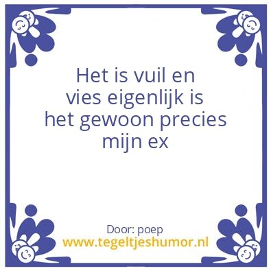 Tegeltje: poep