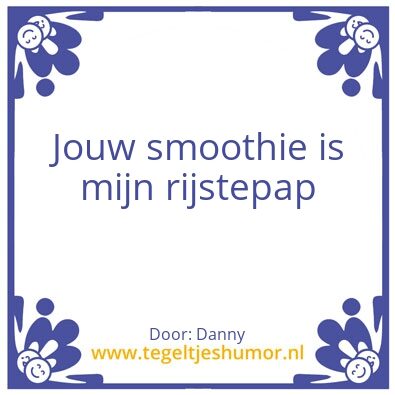 Tegeltje: In de pap