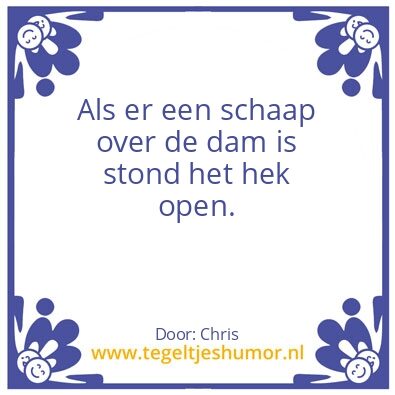Tegeltje: Het bekende schaap