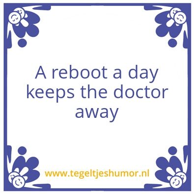 Tegeltje: IT quote