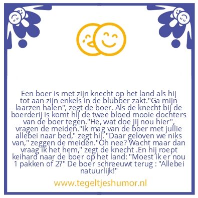 Tegeltje: Boer