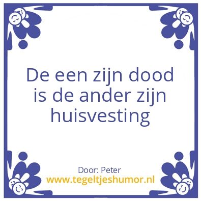 Tegeltje: Huisvesting