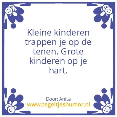 Tegeltje: …..