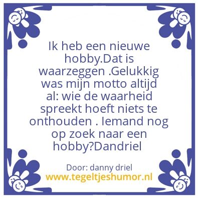 Tegeltje: Danny Driel