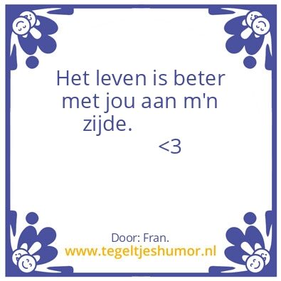 Tegeltje: Lieffie