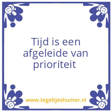 Tegeltje: Tij