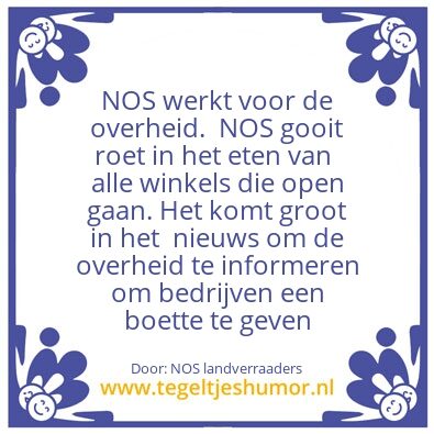 Tegeltje: De NOS werkt niet voor burgers