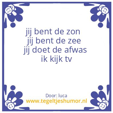 Tegeltje: tegel