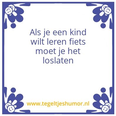 Tegeltje: Kinderfiets