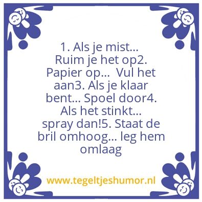 Tegeltje: Heren