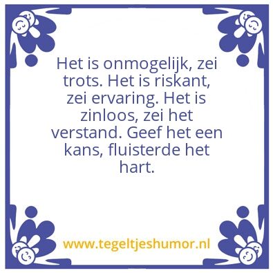 Tegeltje: Fluisteren