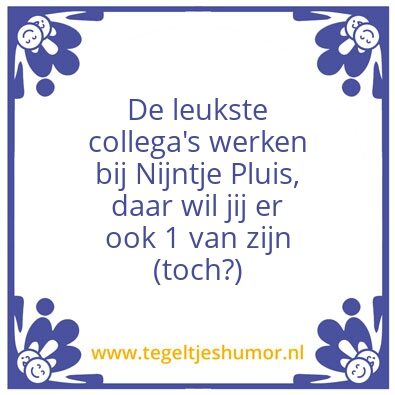 Tegeltje: Collega