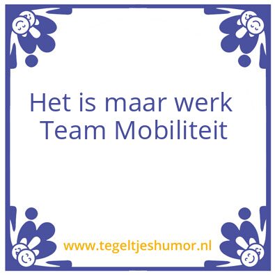 Tegeltje: Wek