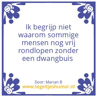 Tegeltje: Marian Borg