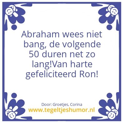 Tegeltje: 50 jaar!