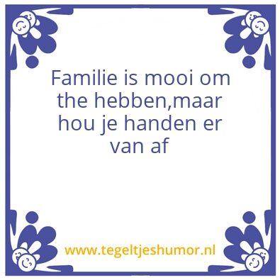 Tegeltje: levens regel