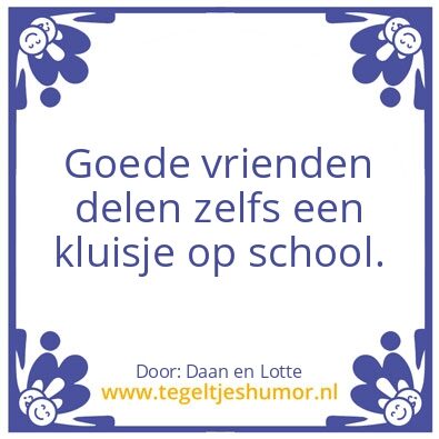 Tegeltje: Lotte en Daan