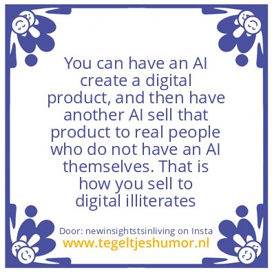 Tegeltje: AI ?