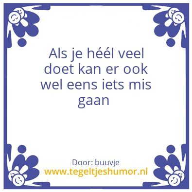 Tegeltje: buuv