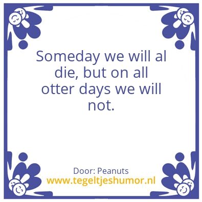Tegeltje: Peanuts