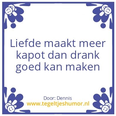 Tegeltje: Drank