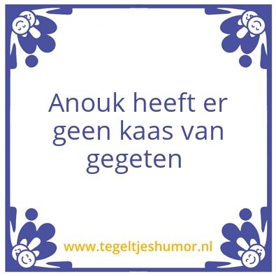 Tegeltje: Spreuk