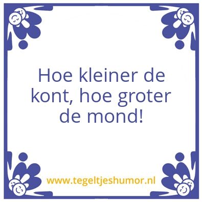 Tegeltje: Mond