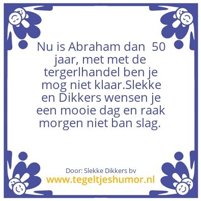 Tegeltje: Abraham