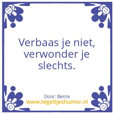 Tegeltje: Bente