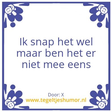 Tegeltje: X